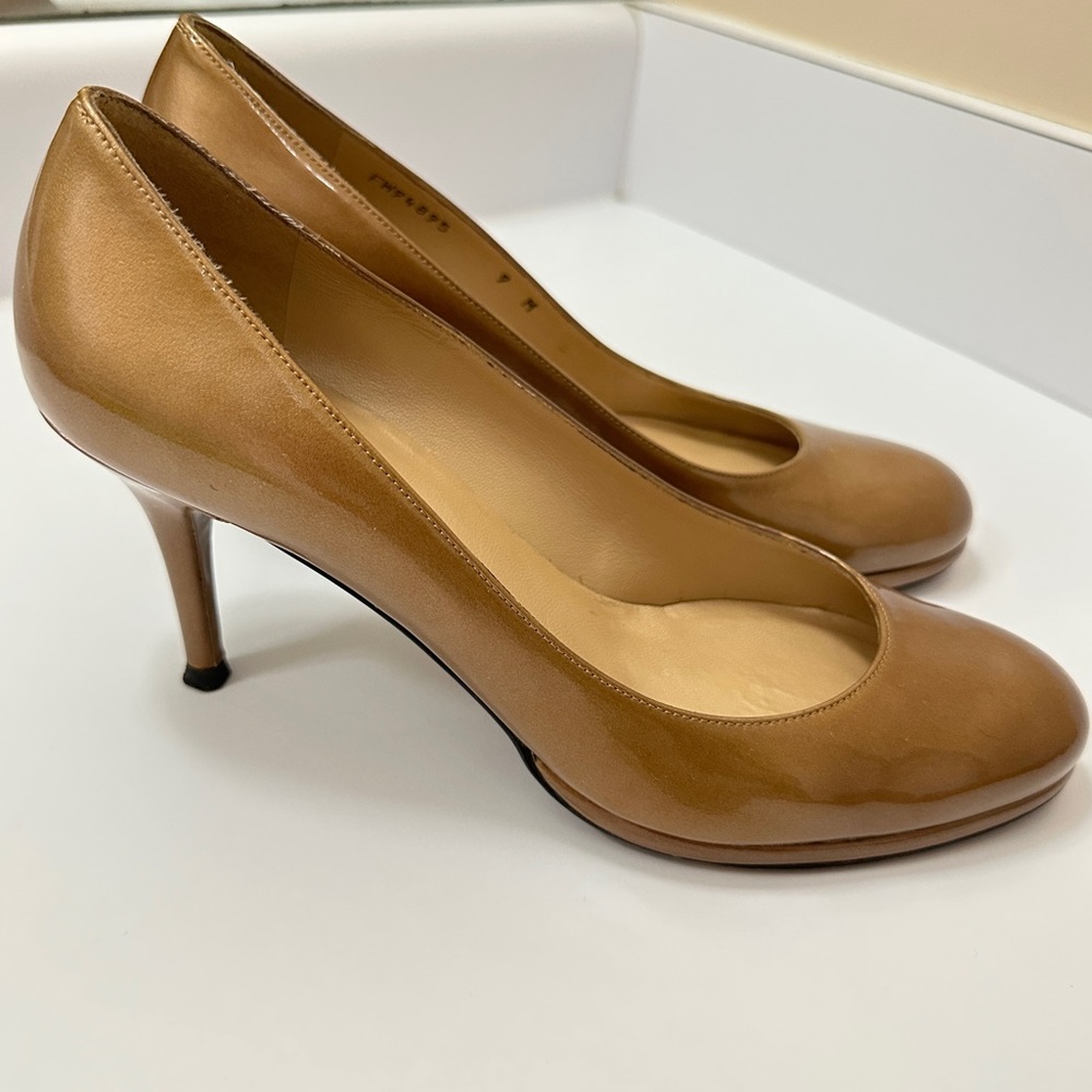 Stuart Weitzman Brown Pump Heels Sandals Size 9M